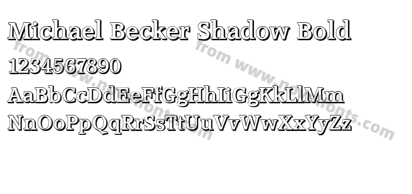 Michael Becker Shadow BoldPreview