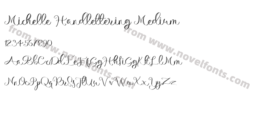 Michelle Handlettering MediumPreview