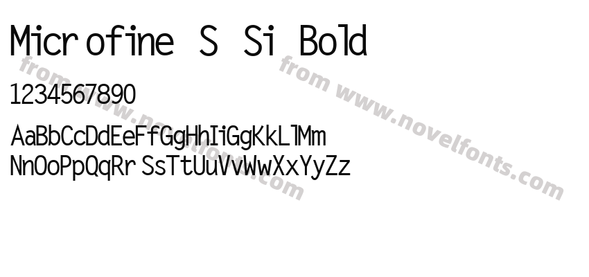 Microfine SSi BoldPreview