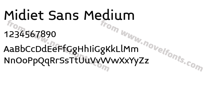 Midiet Sans MediumPreview