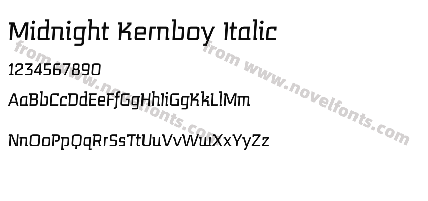 Midnight Kernboy ItalicPreview