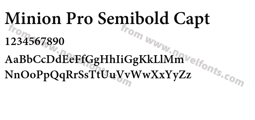 Minion Pro Semibold CaptPreview