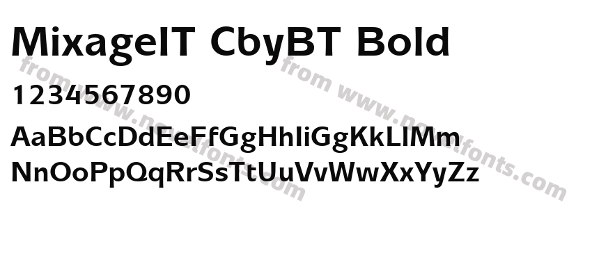 MixageIT CbyBT BoldPreview