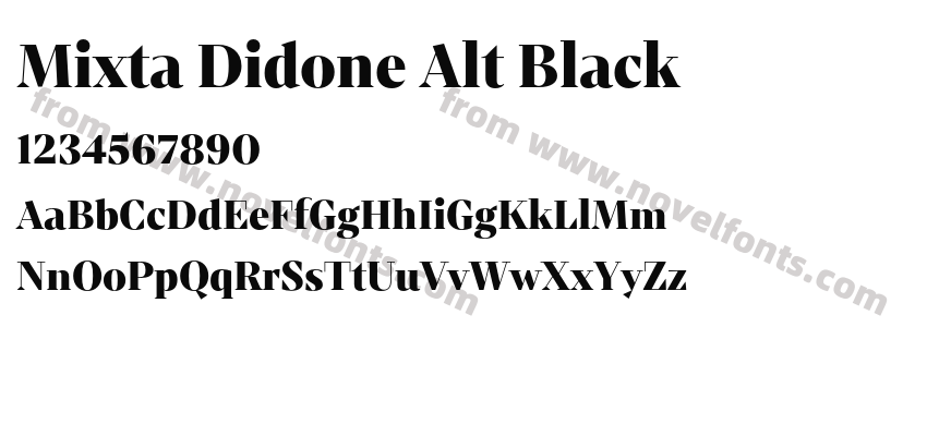 Mixta Didone Alt BlackPreview