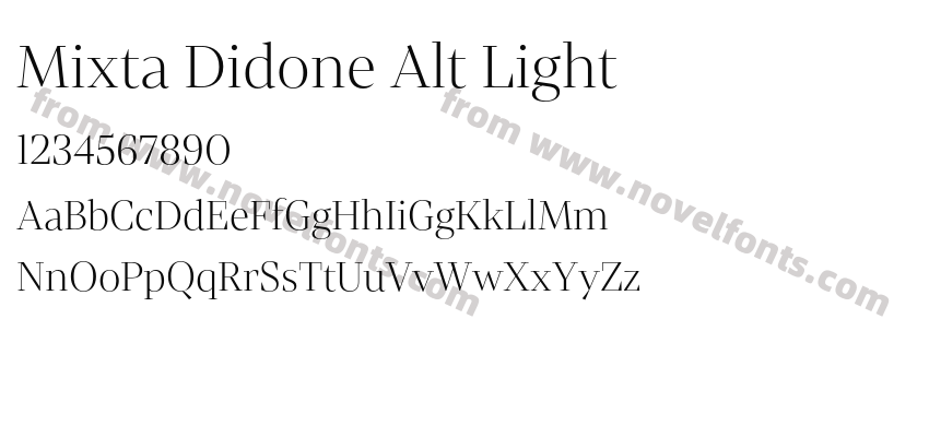 Mixta Didone Alt LightPreview