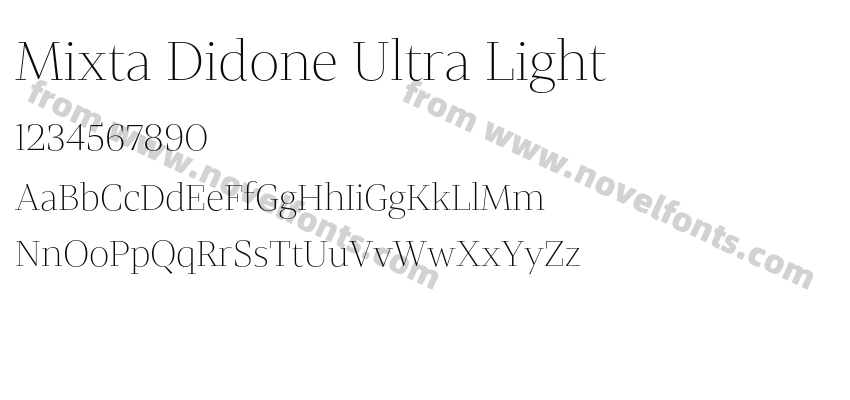 Mixta Didone Ultra LightPreview