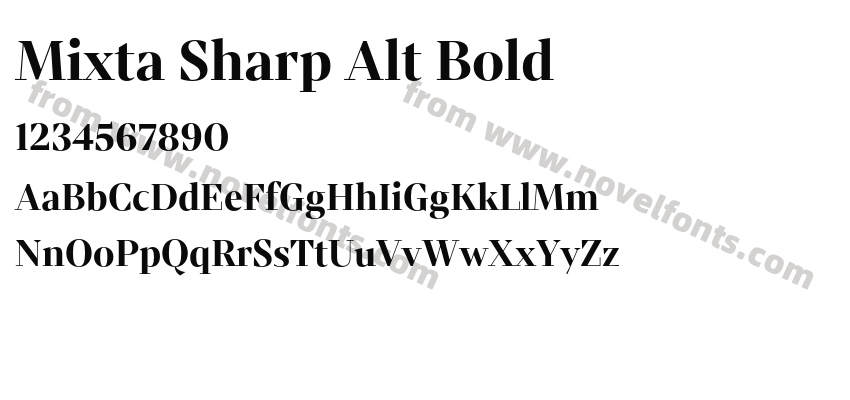 Mixta Sharp Alt BoldPreview