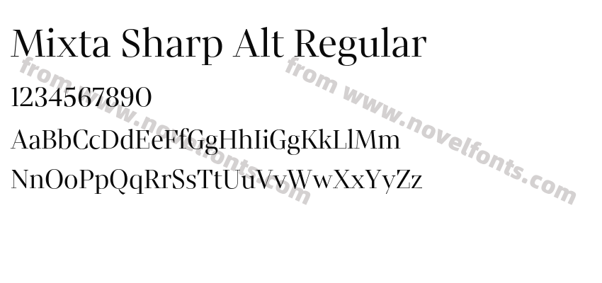 Mixta Sharp Alt RegularPreview