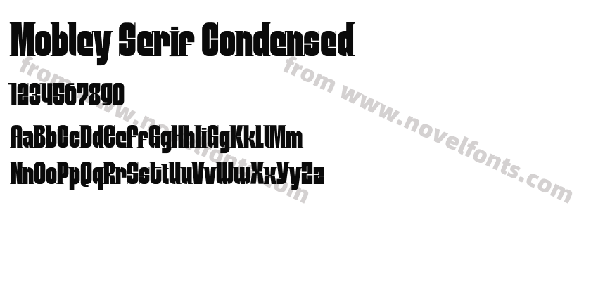 Mobley Serif CondensedPreview