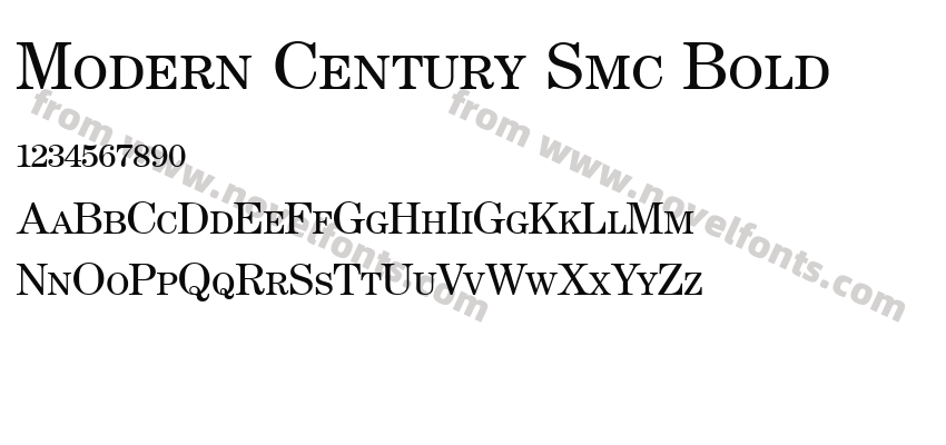 Modern Century Smc BoldPreview