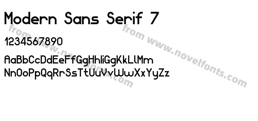 Modern Sans Serif 7Preview