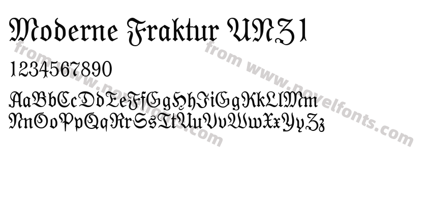 Moderne Fraktur UNZ1Preview