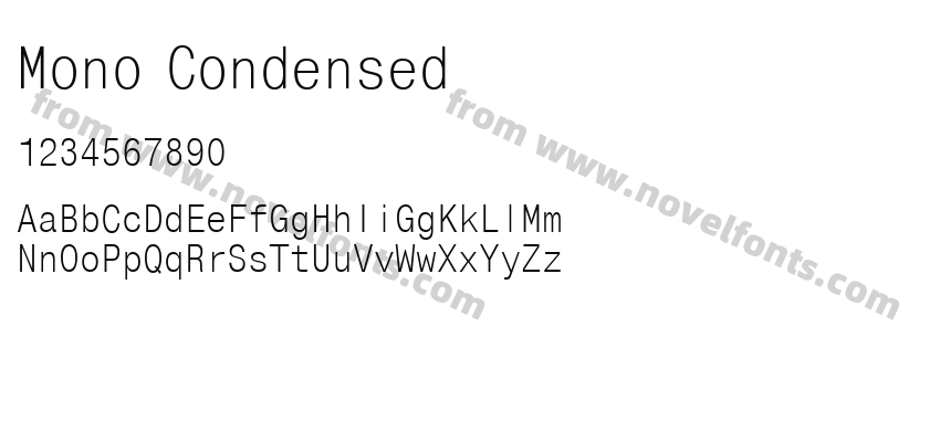 Mono CondensedPreview