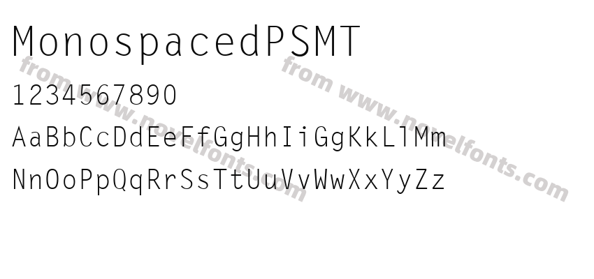 MonospacedPSMTPreview