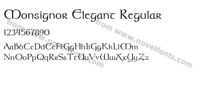 Monsignor Elegant RegularPreview