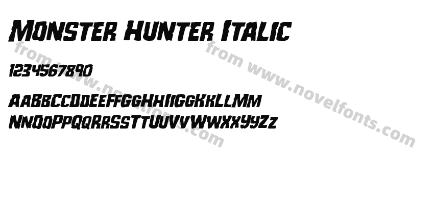 Monster Hunter ItalicPreview