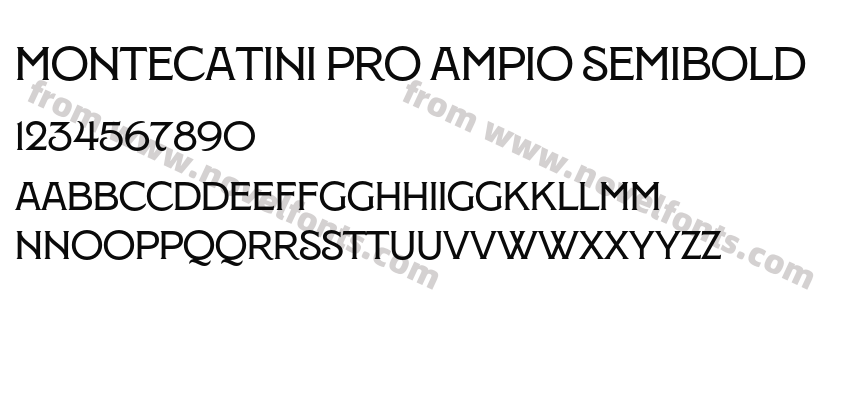 Montecatini Pro Ampio SemiboldPreview