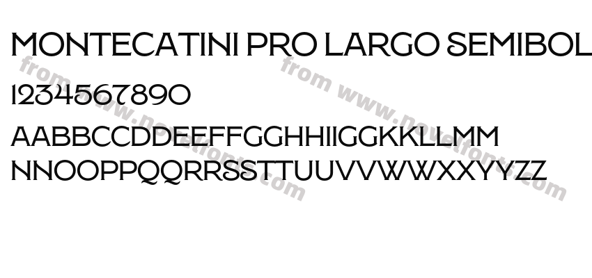 Montecatini Pro Largo SemiboldPreview