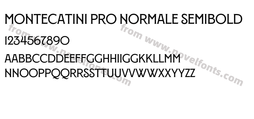 Montecatini Pro Normale SemiboldPreview