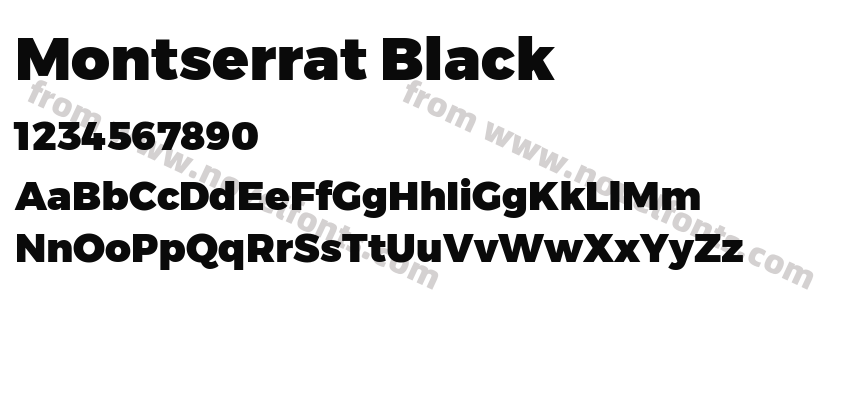 Montserrat BlackPreview