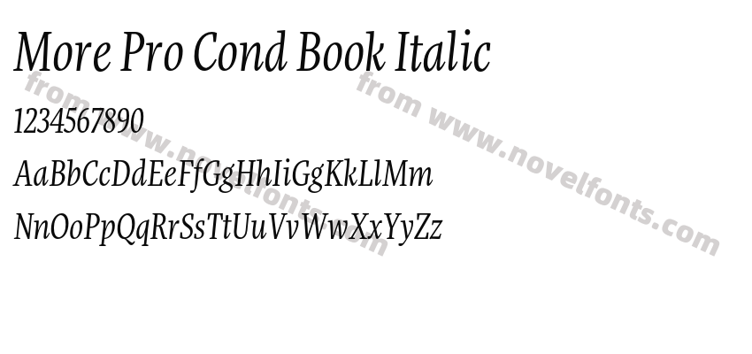 More Pro Cond Book ItalicPreview