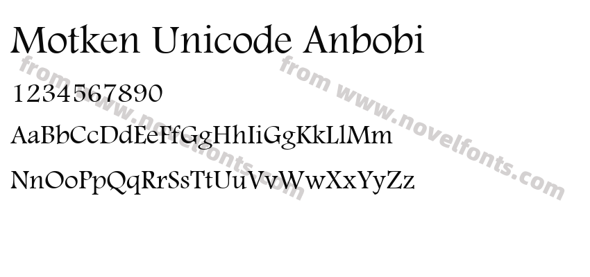 Motken Unicode AnbobiPreview