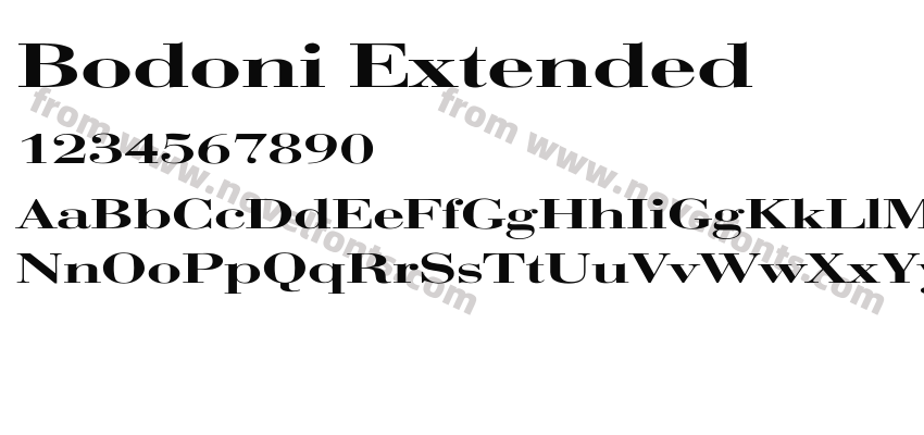 Bodoni ExtendedPreview