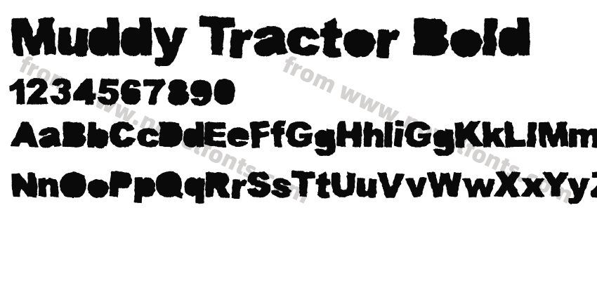 Muddy Tractor BoldPreview