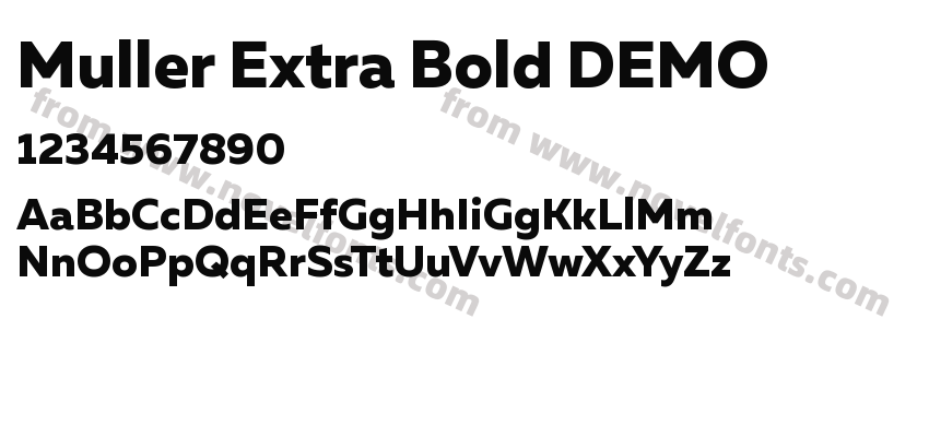 Muller Extra Bold DEMOPreview