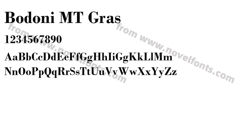 Bodoni MT GrasPreview