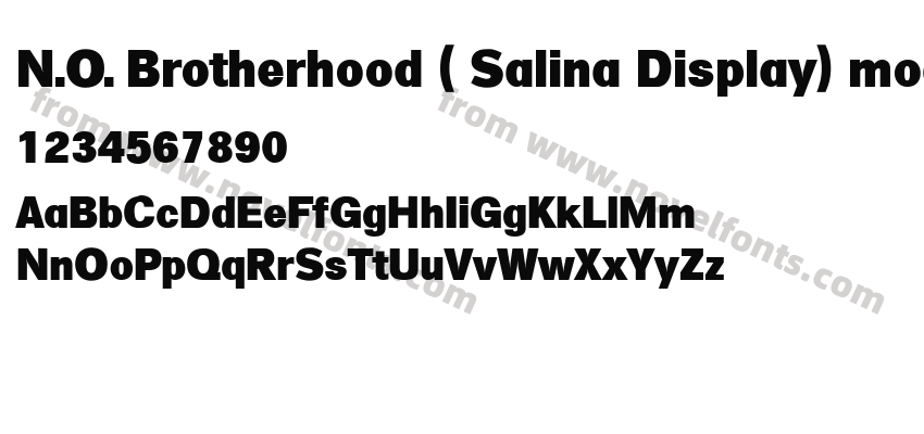 N.O. Brotherhood ( Salina Display) mod.Preview