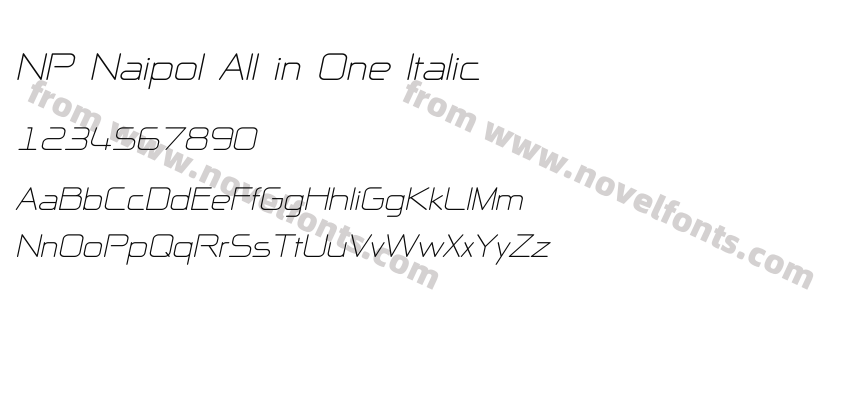 NP Naipol All in One ItalicPreview