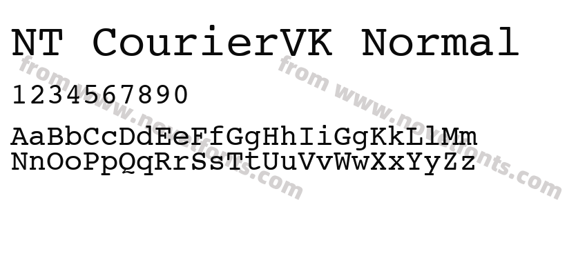 NT CourierVK NormalPreview