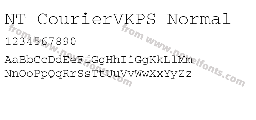 NT CourierVKPS NormalPreview
