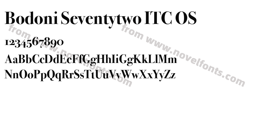 Bodoni Seventytwo ITC OSPreview