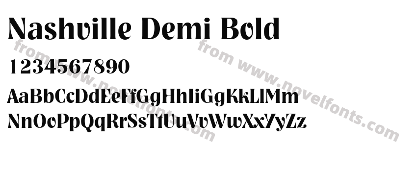 Nashville Demi BoldPreview