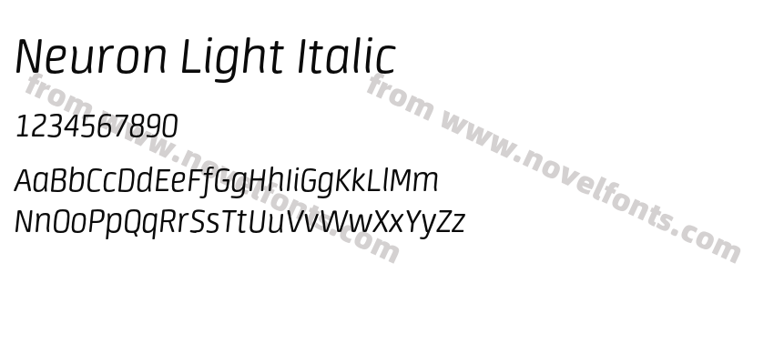 Neuron Light ItalicPreview