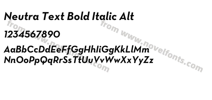 Neutra Text Bold Italic AltPreview