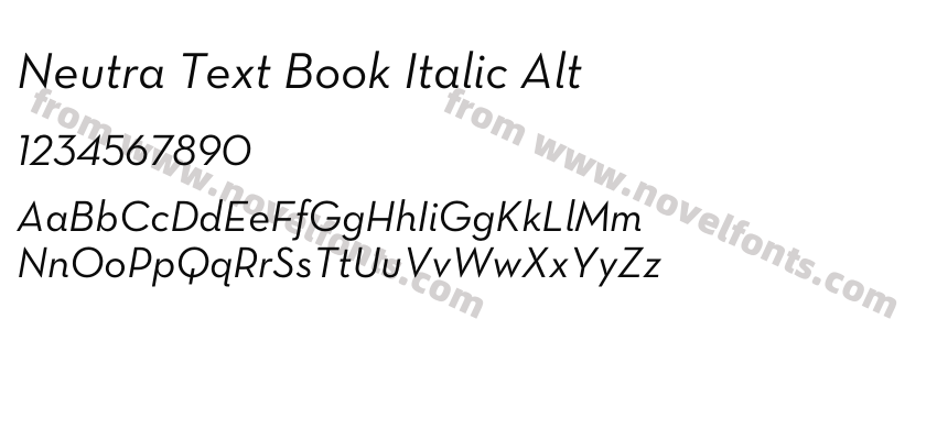 Neutra Text Book Italic AltPreview