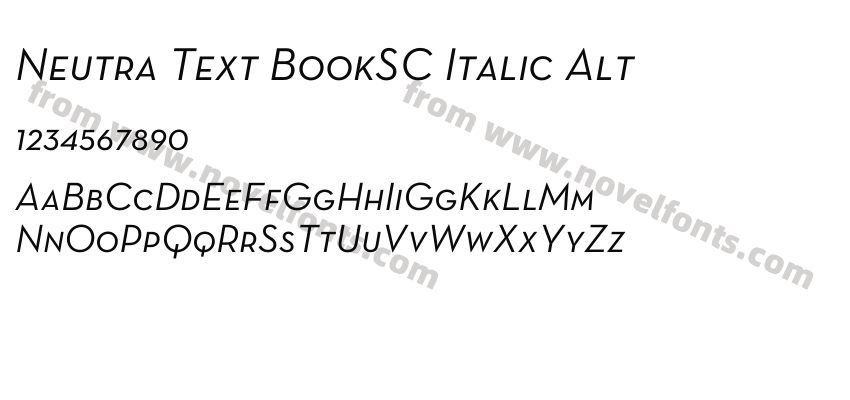 Neutra Text BookSC Italic AltPreview