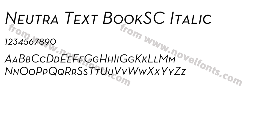 Neutra Text BookSC ItalicPreview