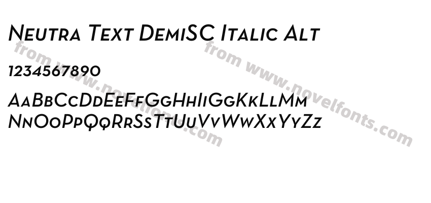 Neutra Text DemiSC Italic AltPreview