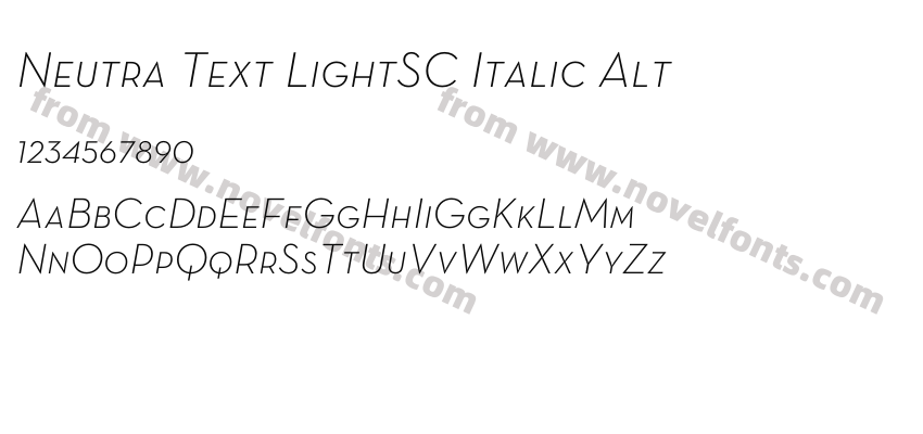 Neutra Text LightSC Italic AltPreview