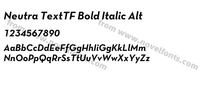 Neutra TextTF Bold Italic AltPreview