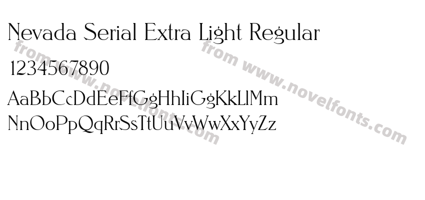 Nevada Serial Extra Light RegularPreview