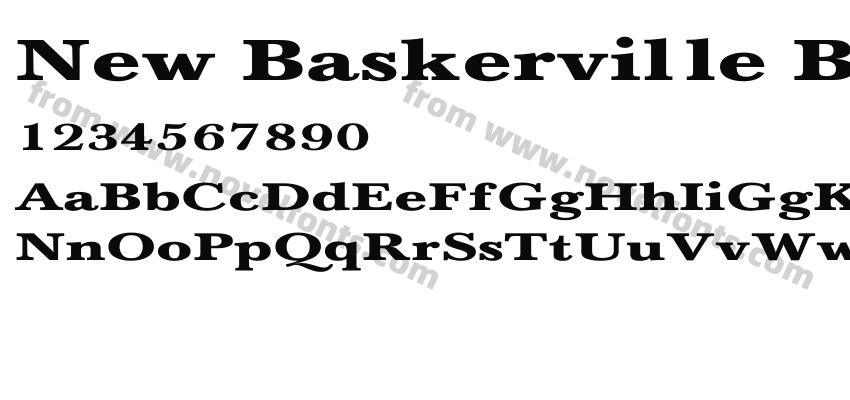 New Baskerville Bold ExPreview