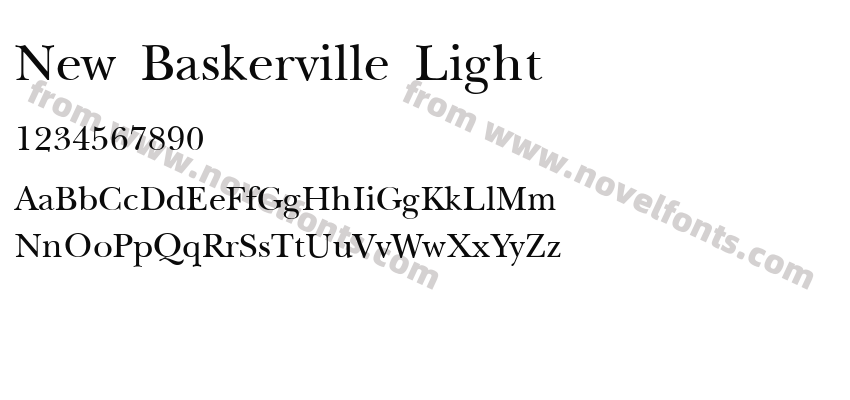 New Baskerville LightPreview