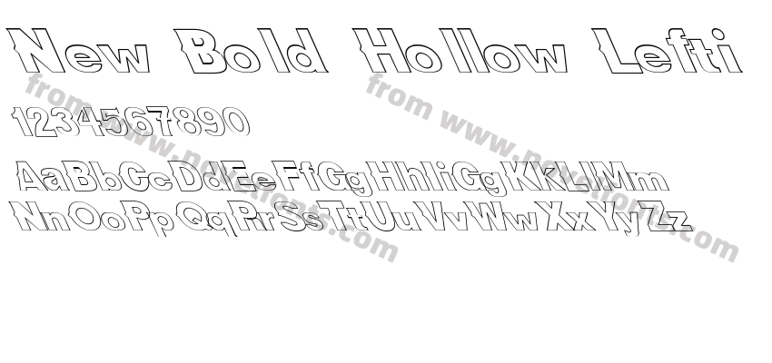 New Bold Hollow LeftiPreview