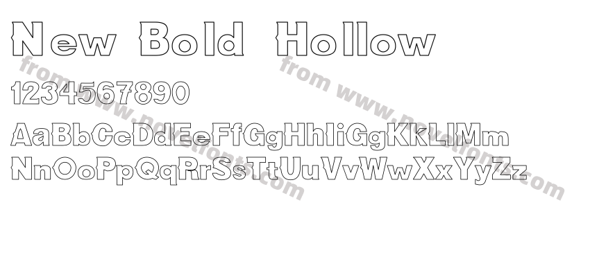 New Bold HollowPreview