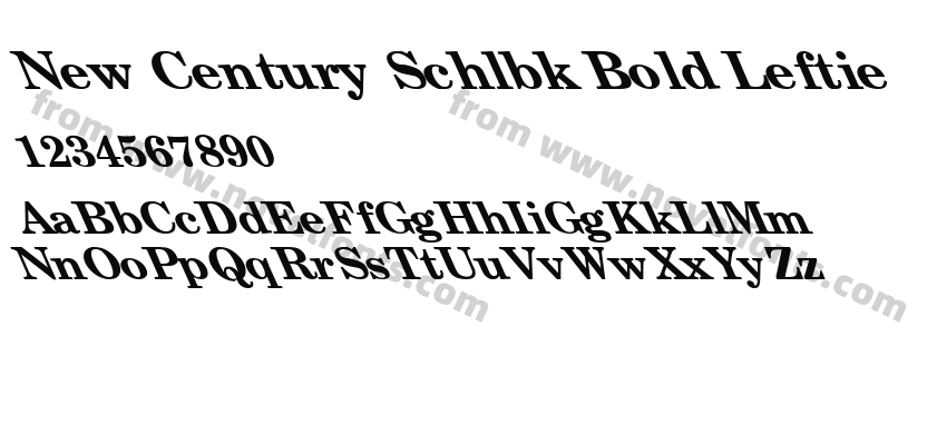 New Century Schlbk Bold LeftiePreview